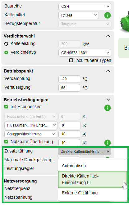 K Ltemitteleinspritzung In Der Bitzer Software