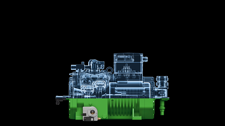 X-Ray of  BITZER reciprocating compressor